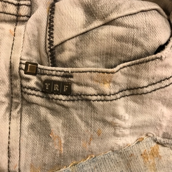 Zara TRF distressed grey jeans - Picture 4 of 7