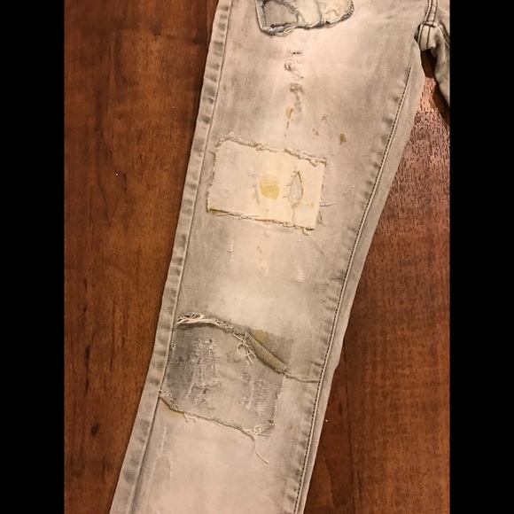 Zara TRF distressed grey jeans - Picture 5 of 7