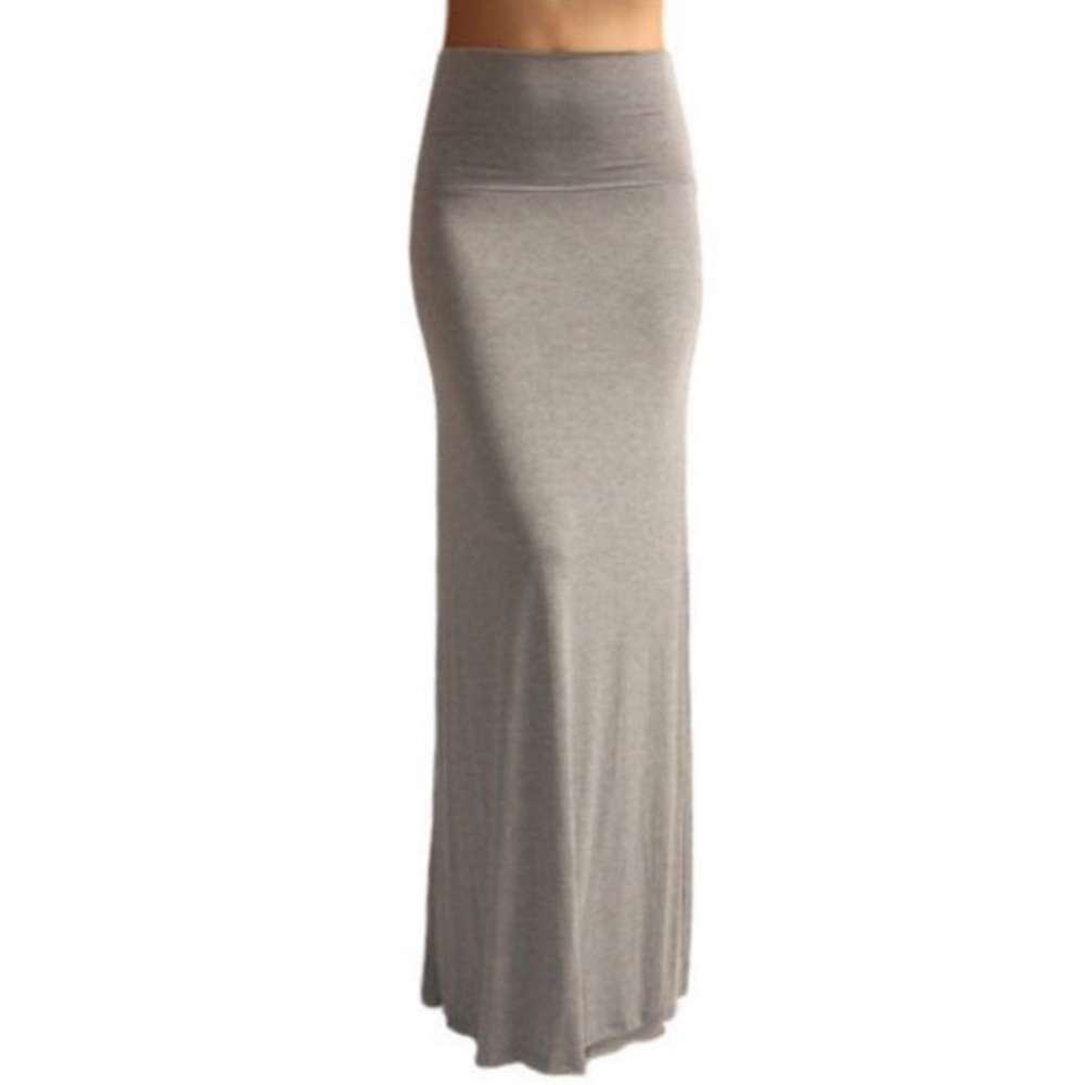 NWOT Gray Maxi skirt!