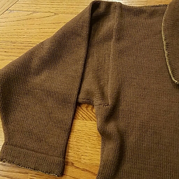 Brown Crop Sweater - Picture 3 of 8