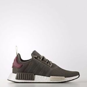Adidas NMD R1 Women's 7 - Olive/Maroon - NEW