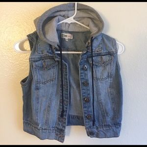 Denim Hoodie Vest