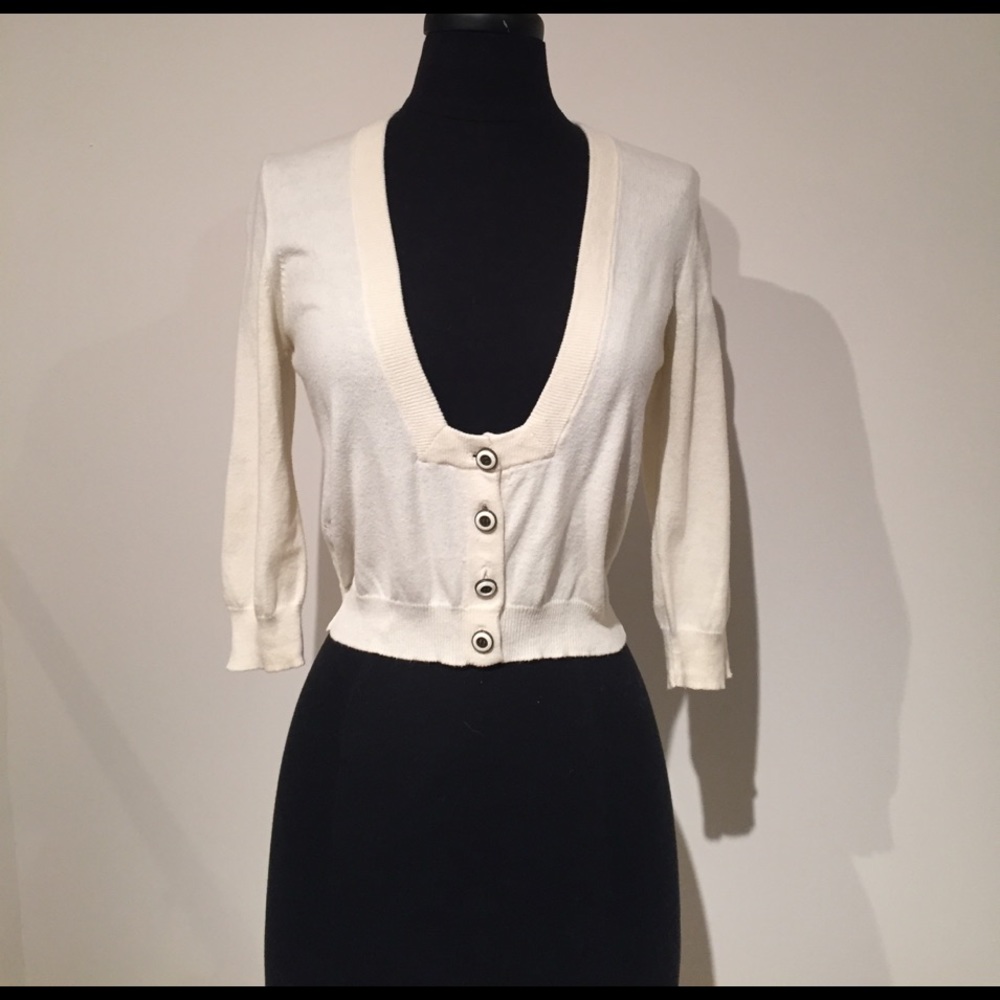 Charlotte Robson cream baby cardigan