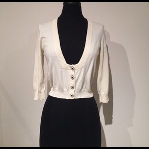 Charlotte Robson cream baby cardigan