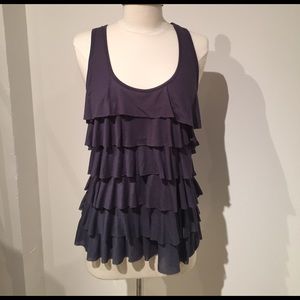 Ruffled Topshop racerback top