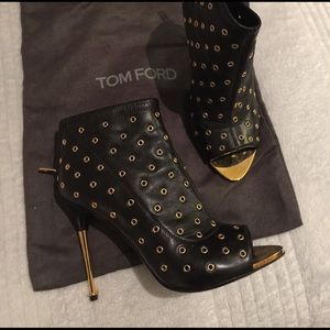 Tom Ford Peep-Toe Booties