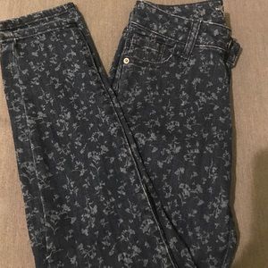 Floral jeans