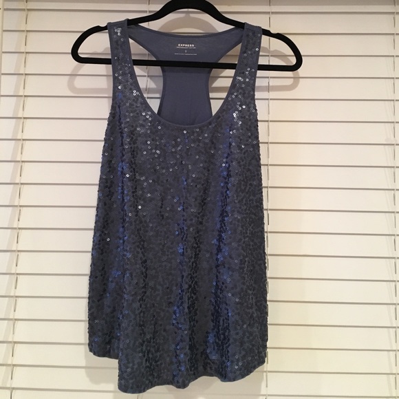 Sequined Racerback Tank - Picture 1 of 3