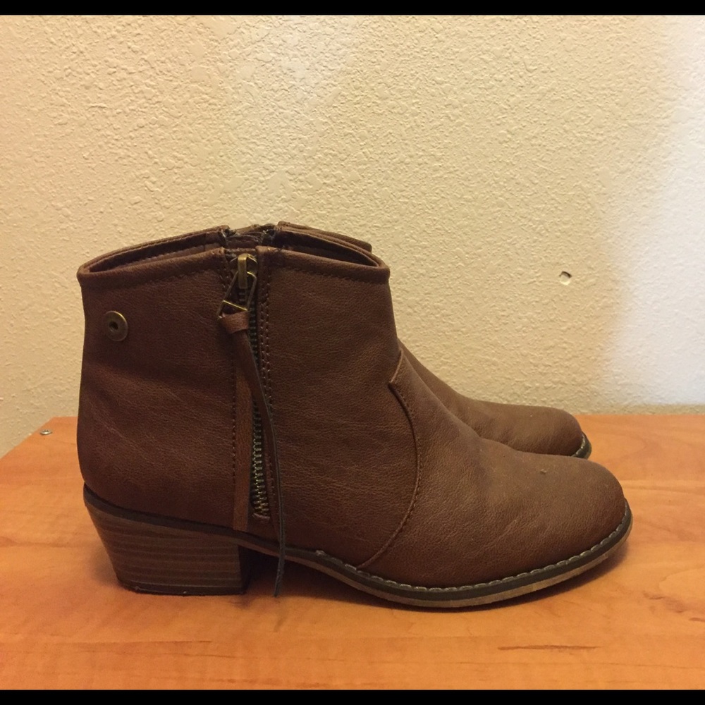 Brown booties