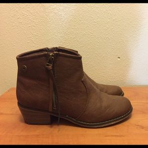 Brown booties