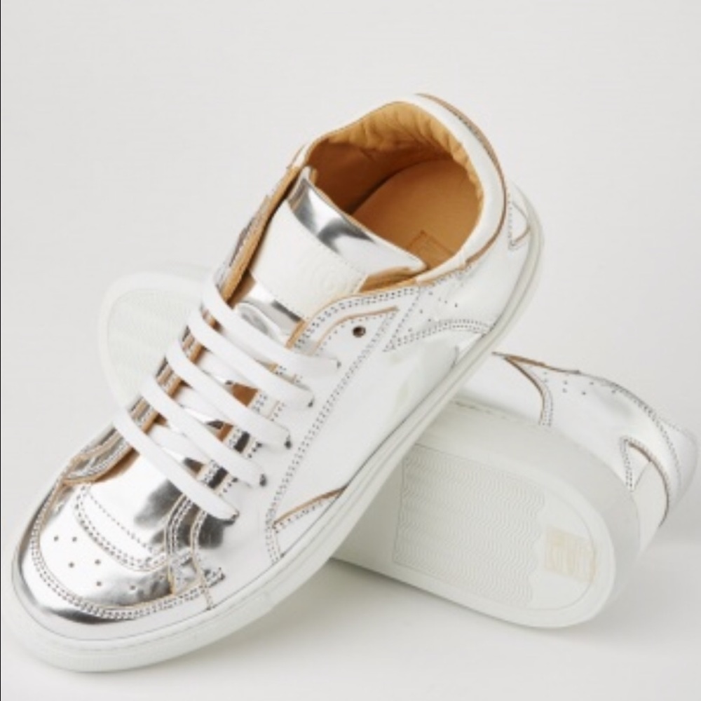 MM6 Silver High top sneaker