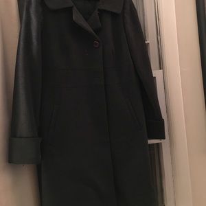 Trina Turk overcoat size 10 dark grey