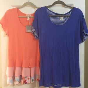 2 Matilda Jane nwt tees medium