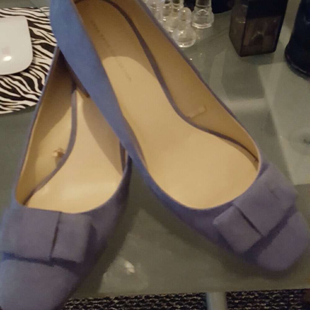 Zara blue flat wit a bow