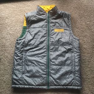 Reversible Green Bay Packers winter vest