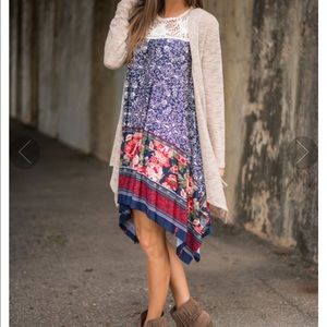 High-low floral dress