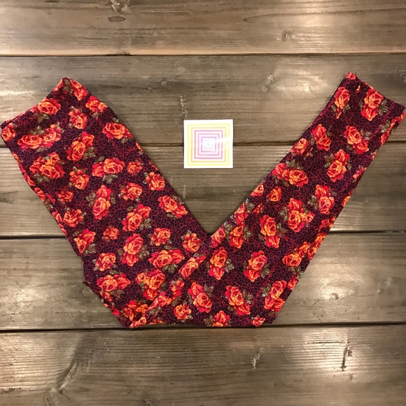 NEW OS rose LuLaRoe leggings! - Picture 1 of 3