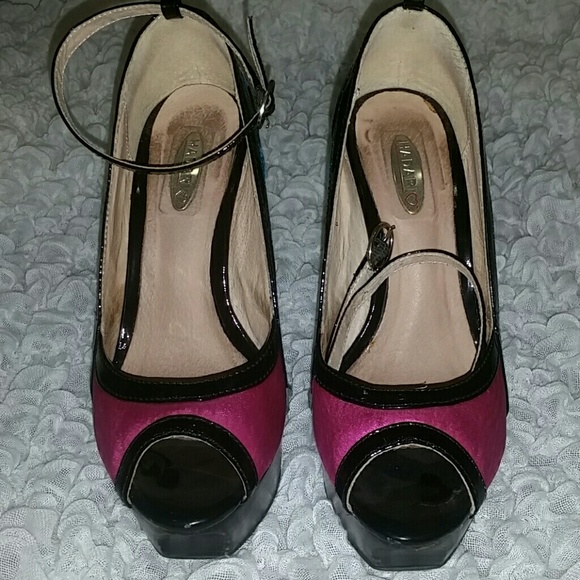 🔴 FINAL OFFER - HADARI Satin Color-Block Stiletto Heels - Picture 5 of 7