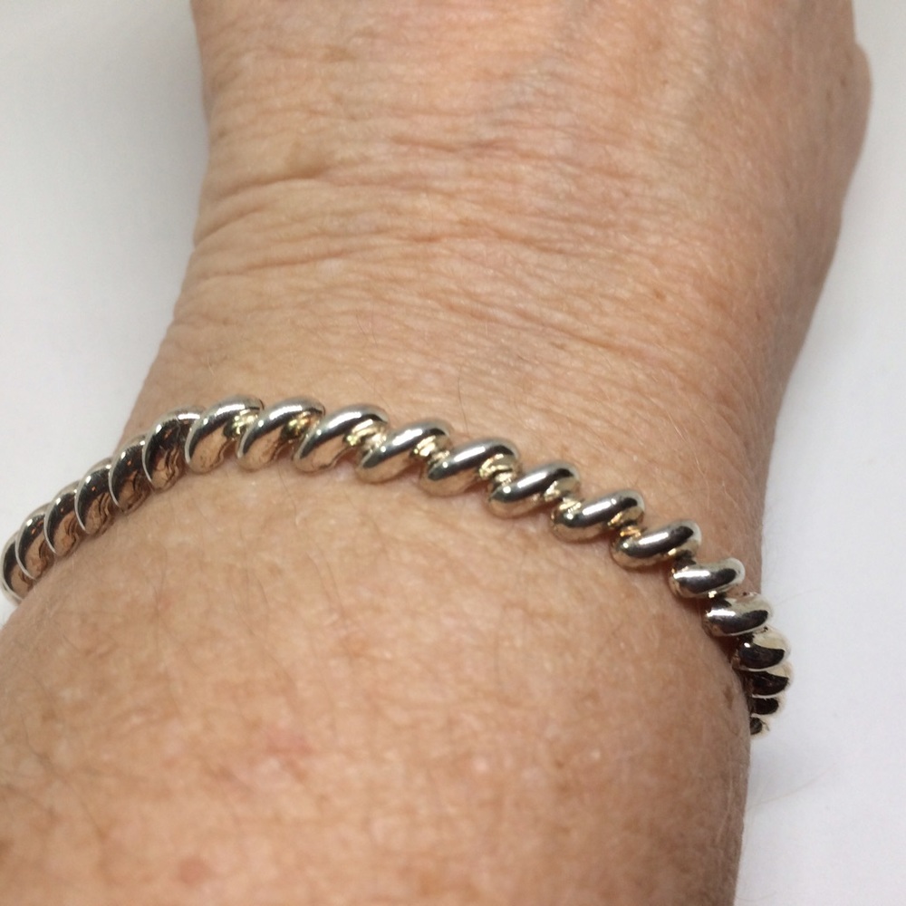 ⬇️SALE‼️🎀STERLING SILVER🎀SANMARCO BRACELET ITALY - Picture 5 of 8