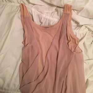 Baby doll pink flowy tank top