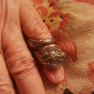 Sterling silver spoon ring small size