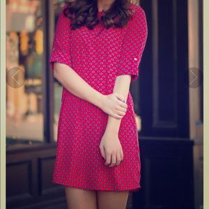 Paisley print shift dress