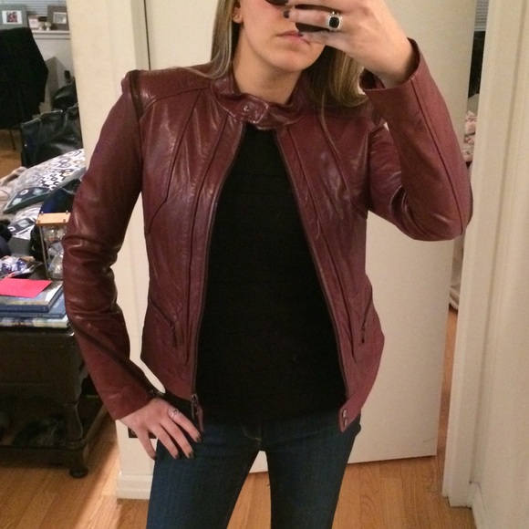 FALL FASHION!! Bernardo leather jacket