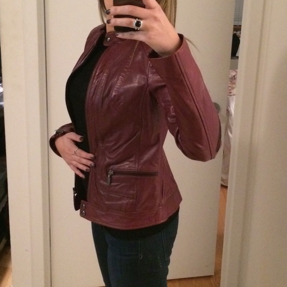 FALL FASHION!! Bernardo leather jacket