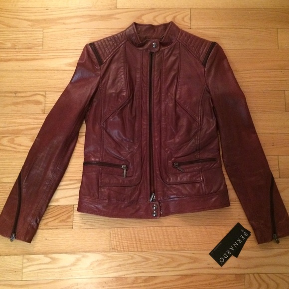 FALL FASHION!! Bernardo leather jacket