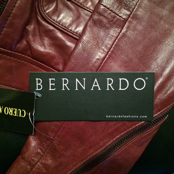 FALL FASHION!! Bernardo leather jacket