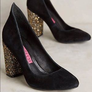 Tracy Reese glitter heel pumps