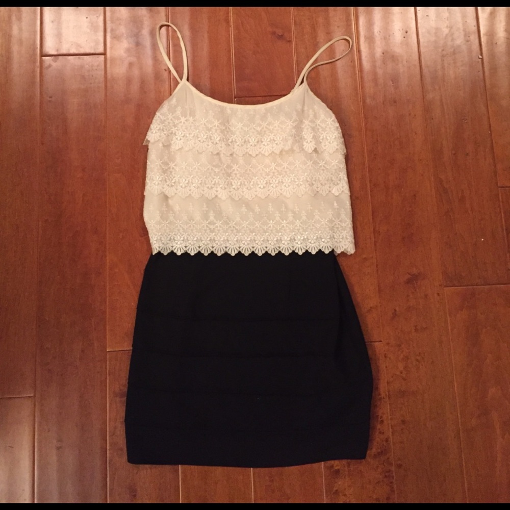 C. Luce black and white party dress