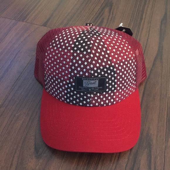 Graphic Red Trucker Hat - Picture 1 of 4