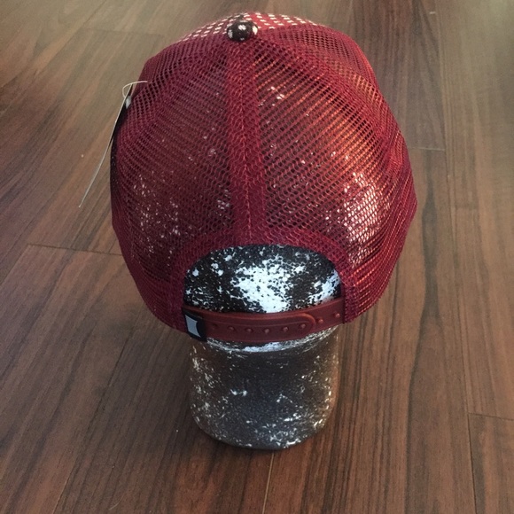 Graphic Red Trucker Hat - Picture 3 of 4