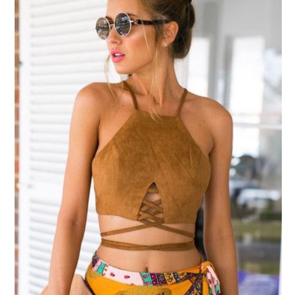 Gypsy Los Angeles Tops - - LAST ONE- Indio Babe Wrap Around Top