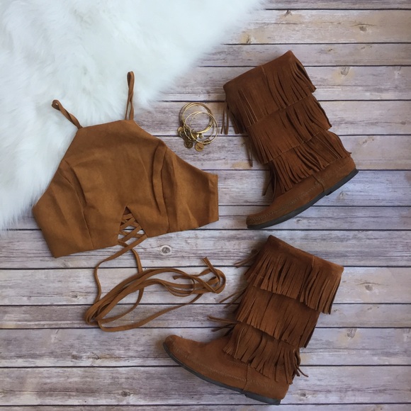 - LAST ONE- Indio Babe Wrap Around Top - Picture 3 of 8