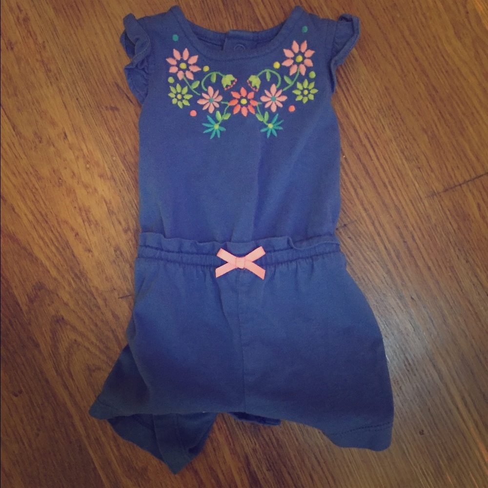 Baby girl springtime romper