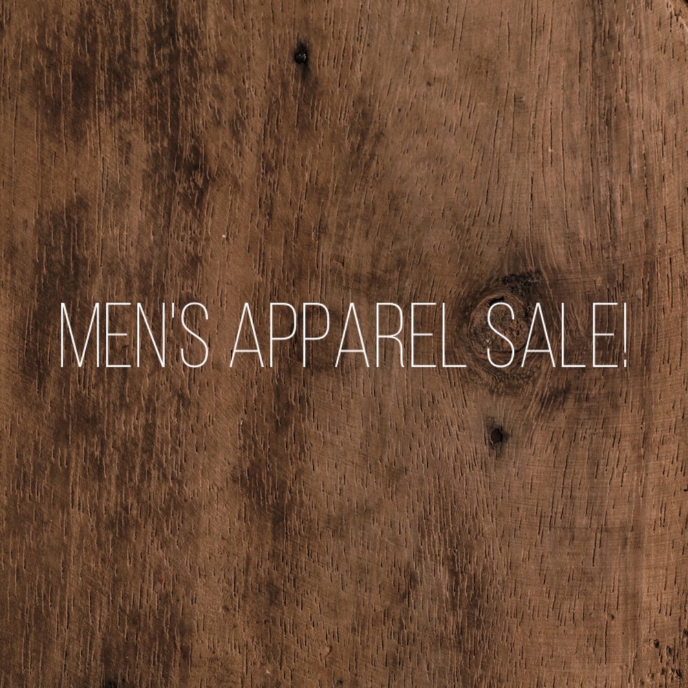Price drop on all menswear!
