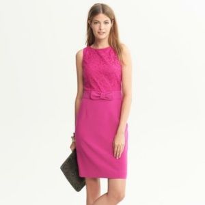 Banana Republic Lace Bow Dress Size 4