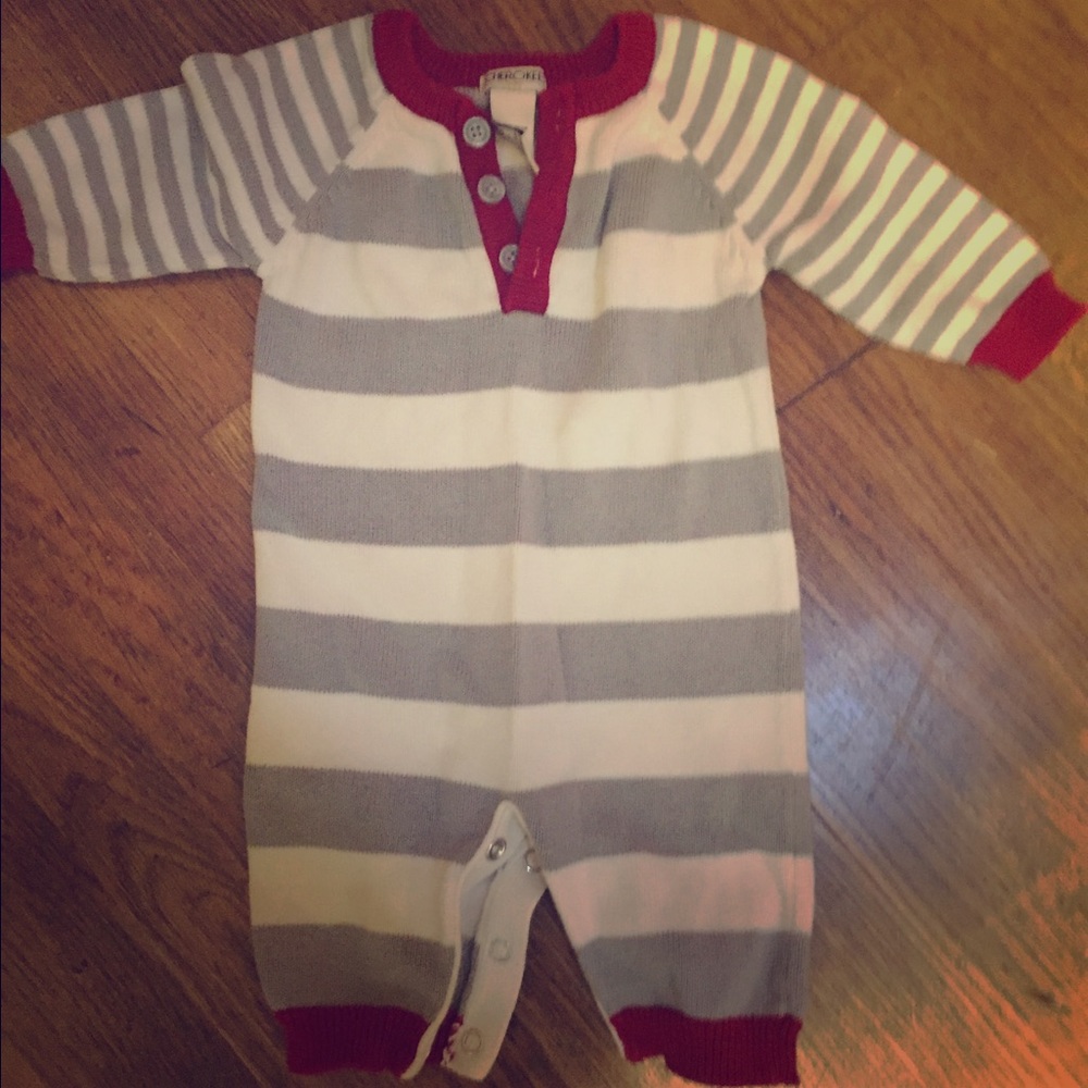 Sweater knit baby unisex onesie
