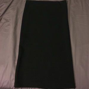 Loft textured black pencil skirt