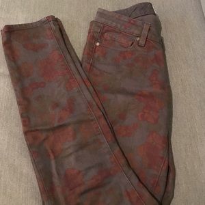Page denim floral jeans