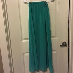 Teal Maxi Skirt