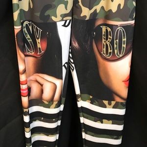 NEW. Sy-Bo - Camo and Stripes Pants