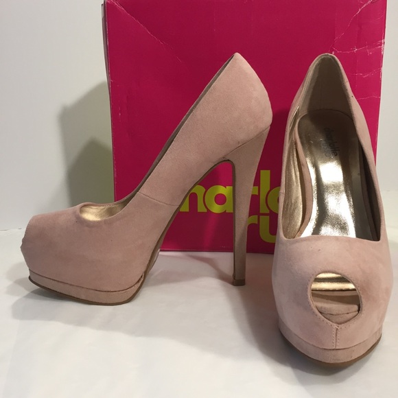 Charlotte Russe Shoes - Charlotte Russe Pink Platform Heels Size 8