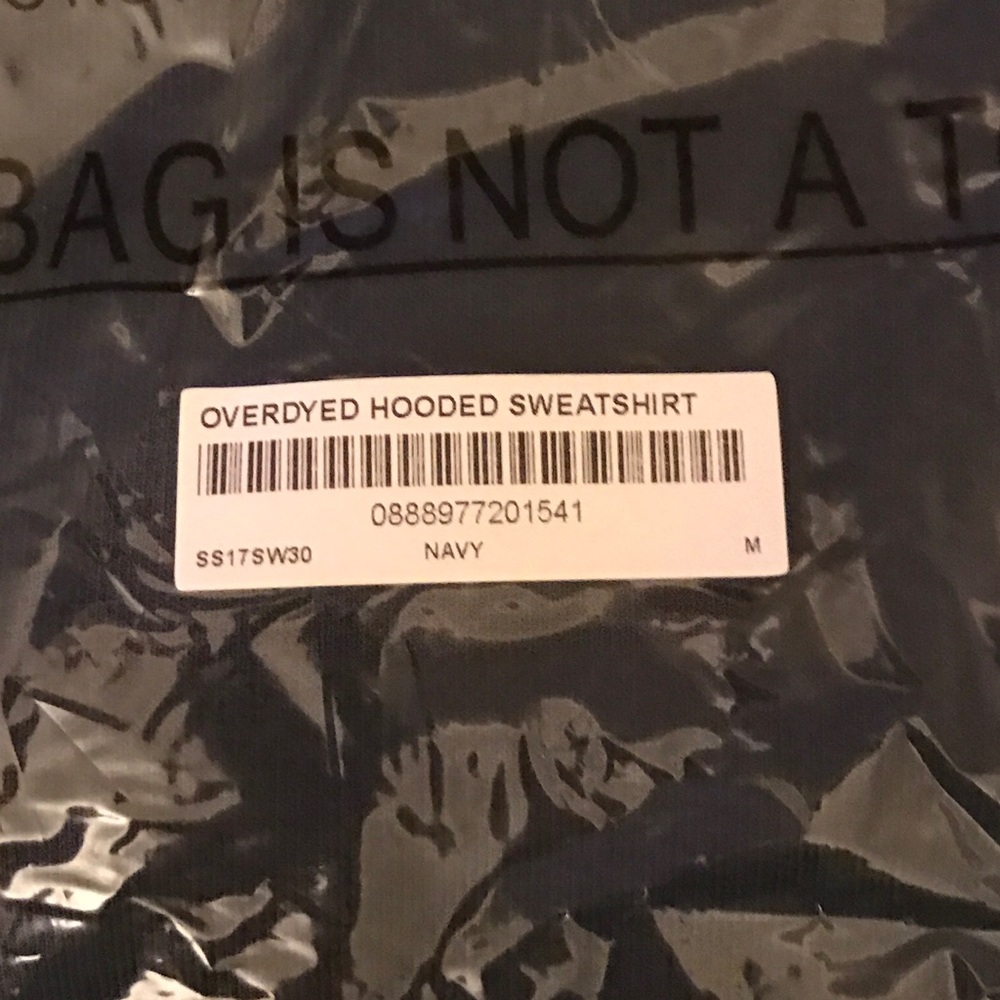 🎉SOLD🎉 NWT Supreme Overdyed Hooded Sweatshirt - Picture 6 of 7