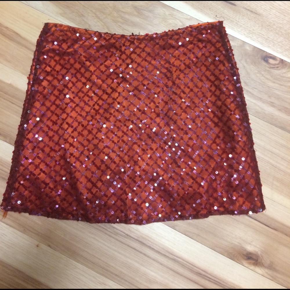 Sequin mini skirt
