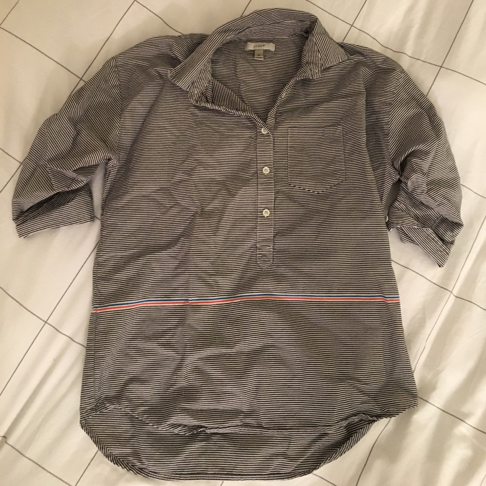 J Crew women's striped shirt