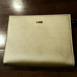 NWOT Chicos gold clutch