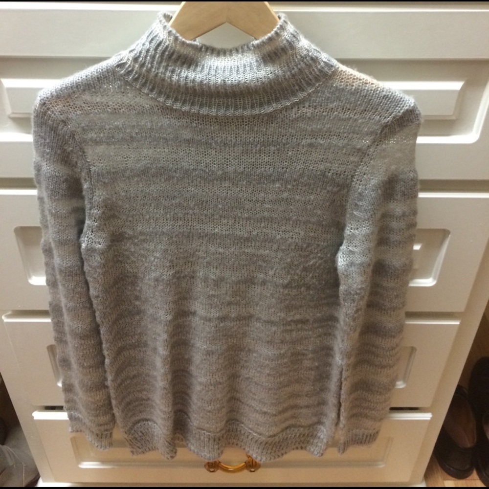 Grey mini sweater dress